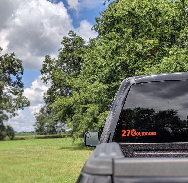 270 Outdoors Orange Decal